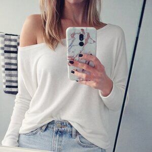 Lulus Verla Ivory Dolman Sleeve Sweater Top